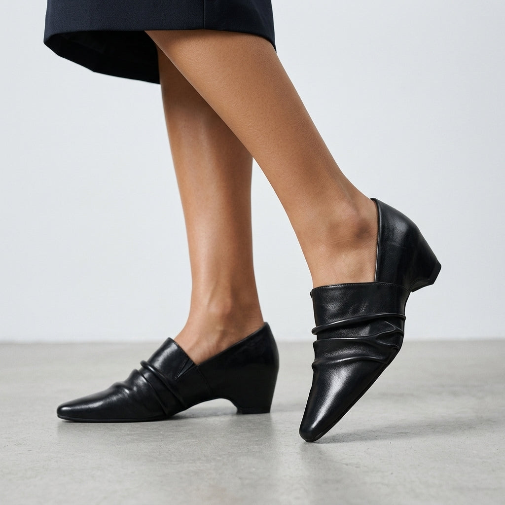 Amara Ruched Wedge Flat