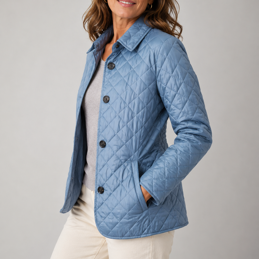 Marina | Lightweight Quilted Jacket with High Collar