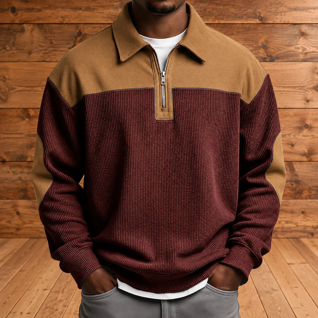 Brookfield Corduroy Quarter-Zip Pullover