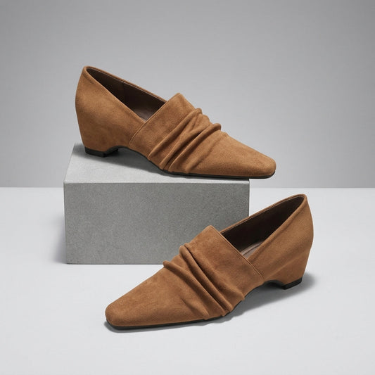 Amara Ruched Wedge Flat
