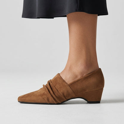 Amara Ruched Wedge Flat