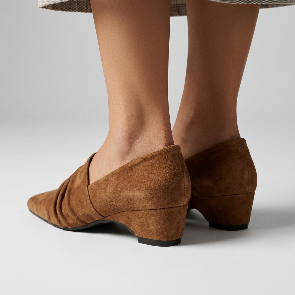 Amara Ruched Wedge Flat