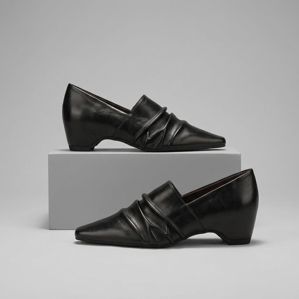 Amara Ruched Wedge Flat