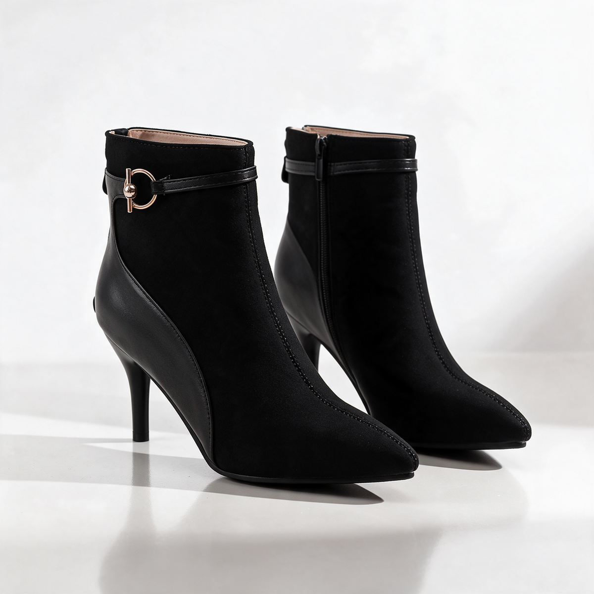 Vallory Ring-Buckle Boots