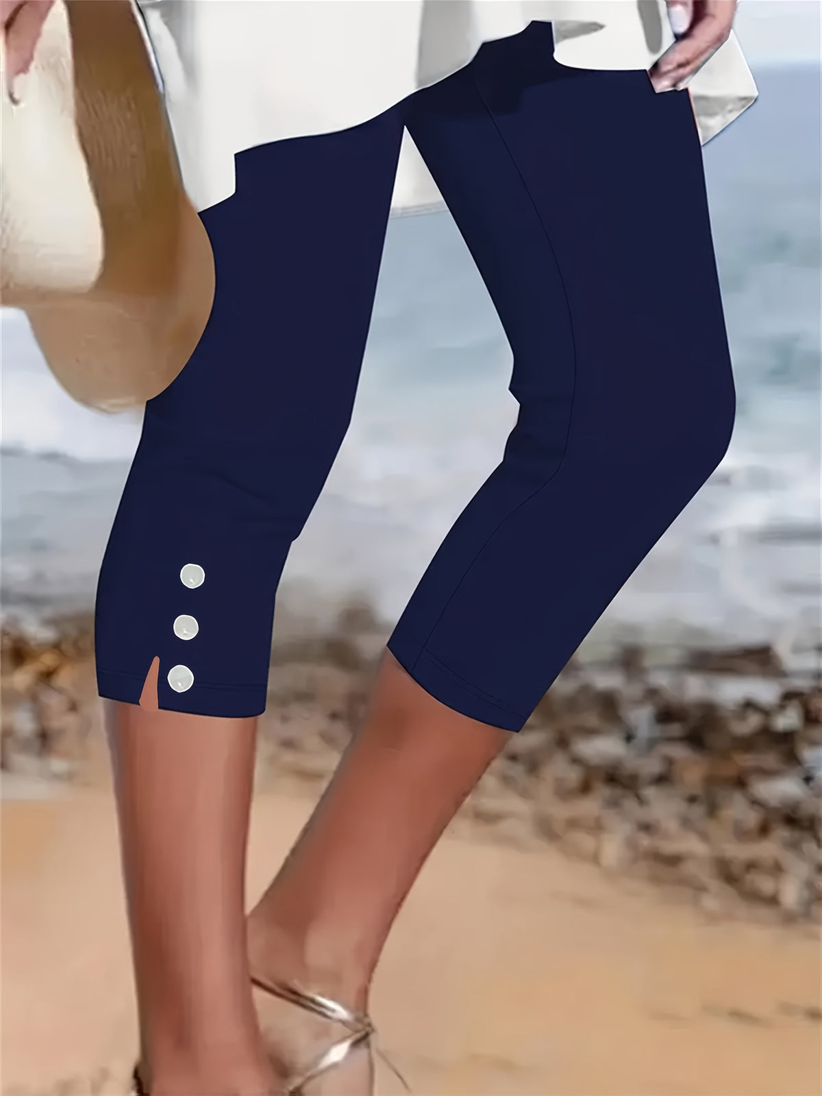 Clara Polished Stretch Capri