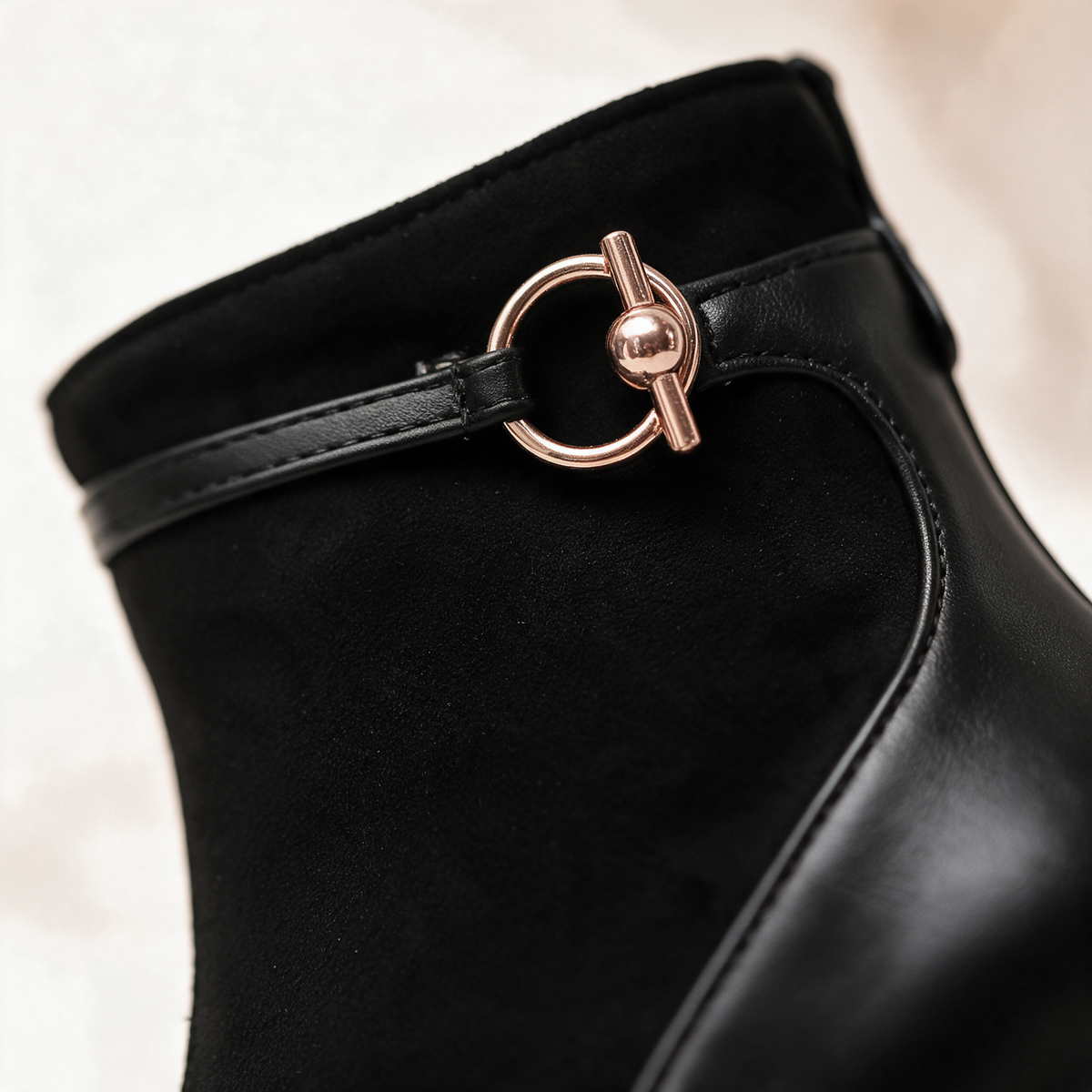 Vallory Ring-Buckle Boots