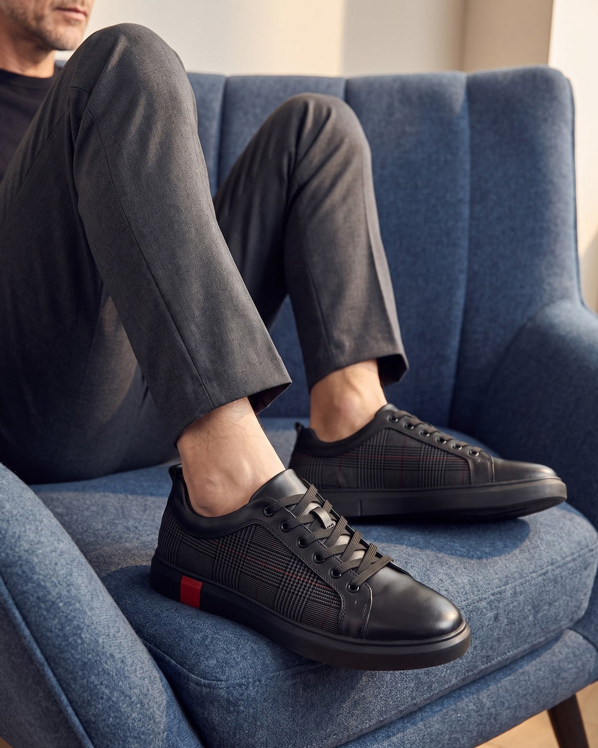 Faux Leather Sneaker