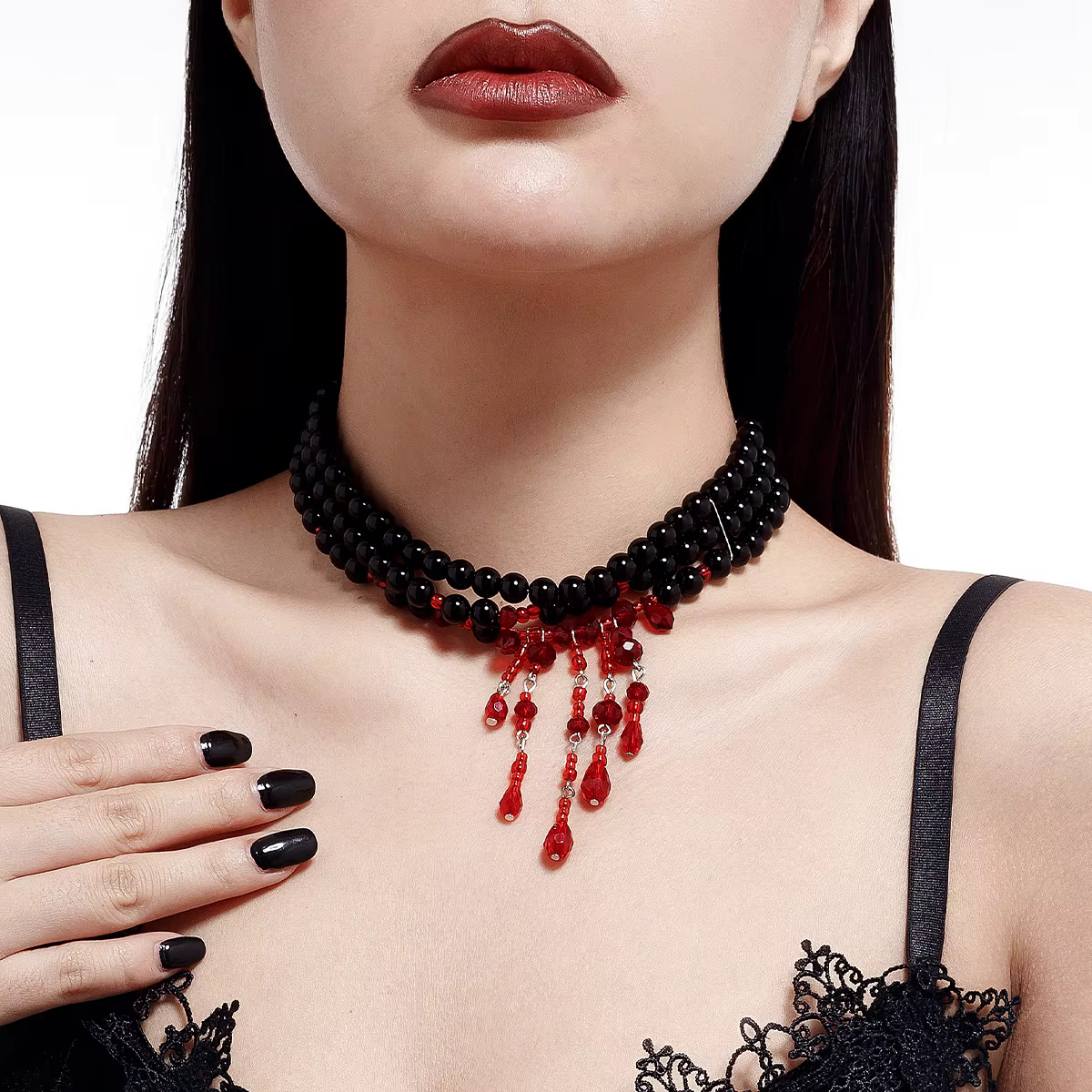 Blood Pearls Necklace