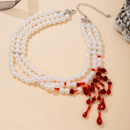 Blood Pearls Necklace
