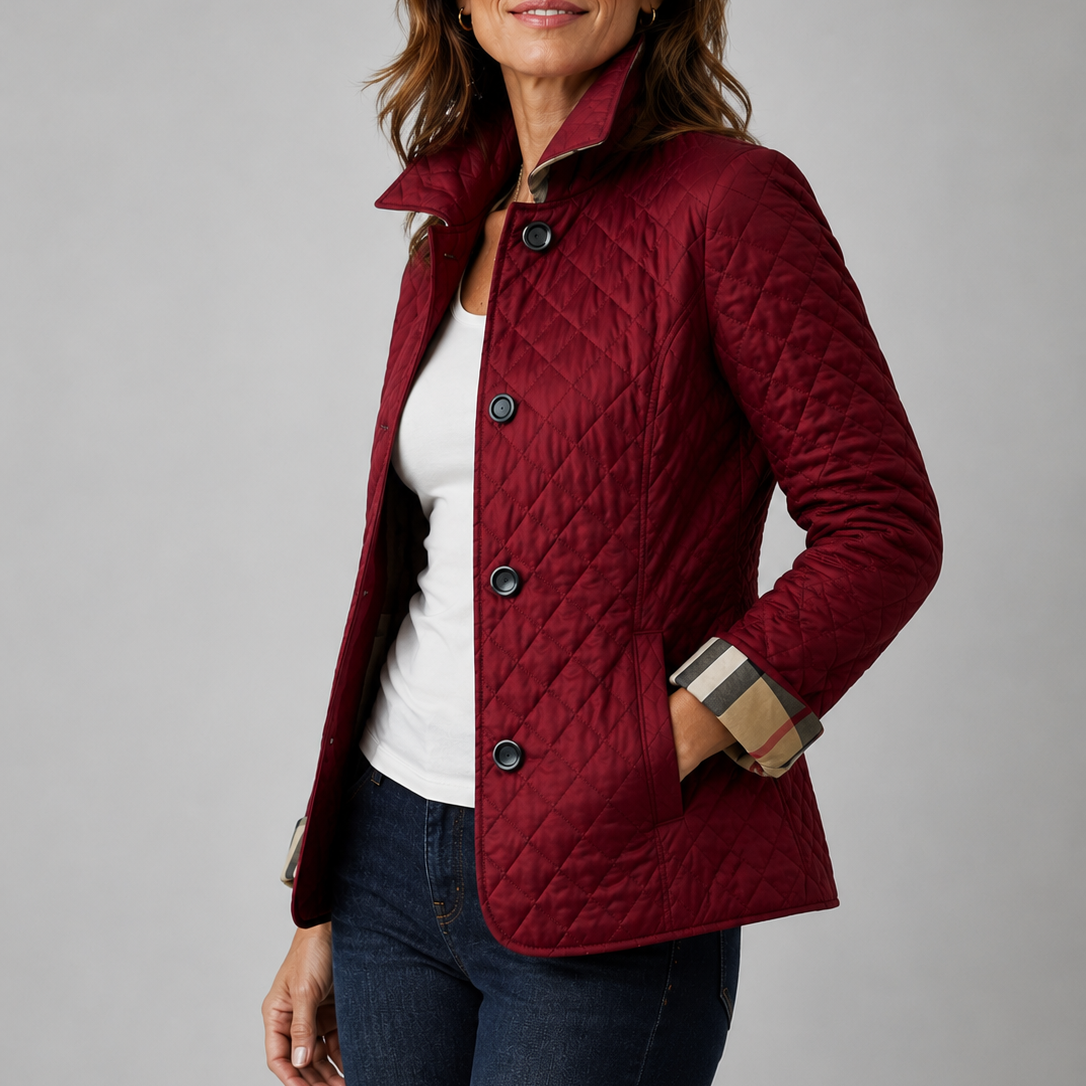 Marina | Lightweight Quilted Jacket with High Collar