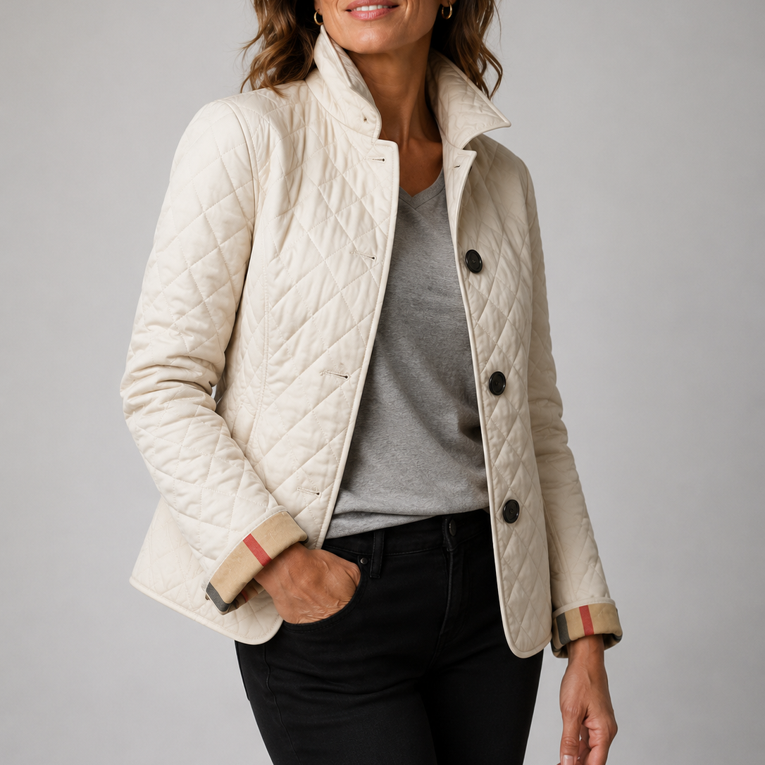 Marina | Lightweight Quilted Jacket with High Collar