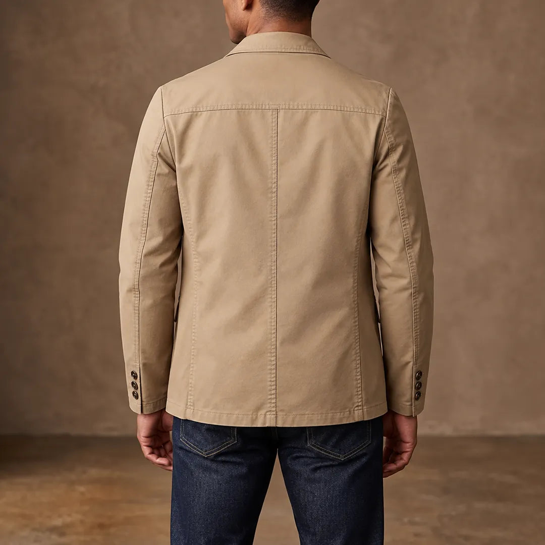 Classic Three-Button Blazer – Veridis