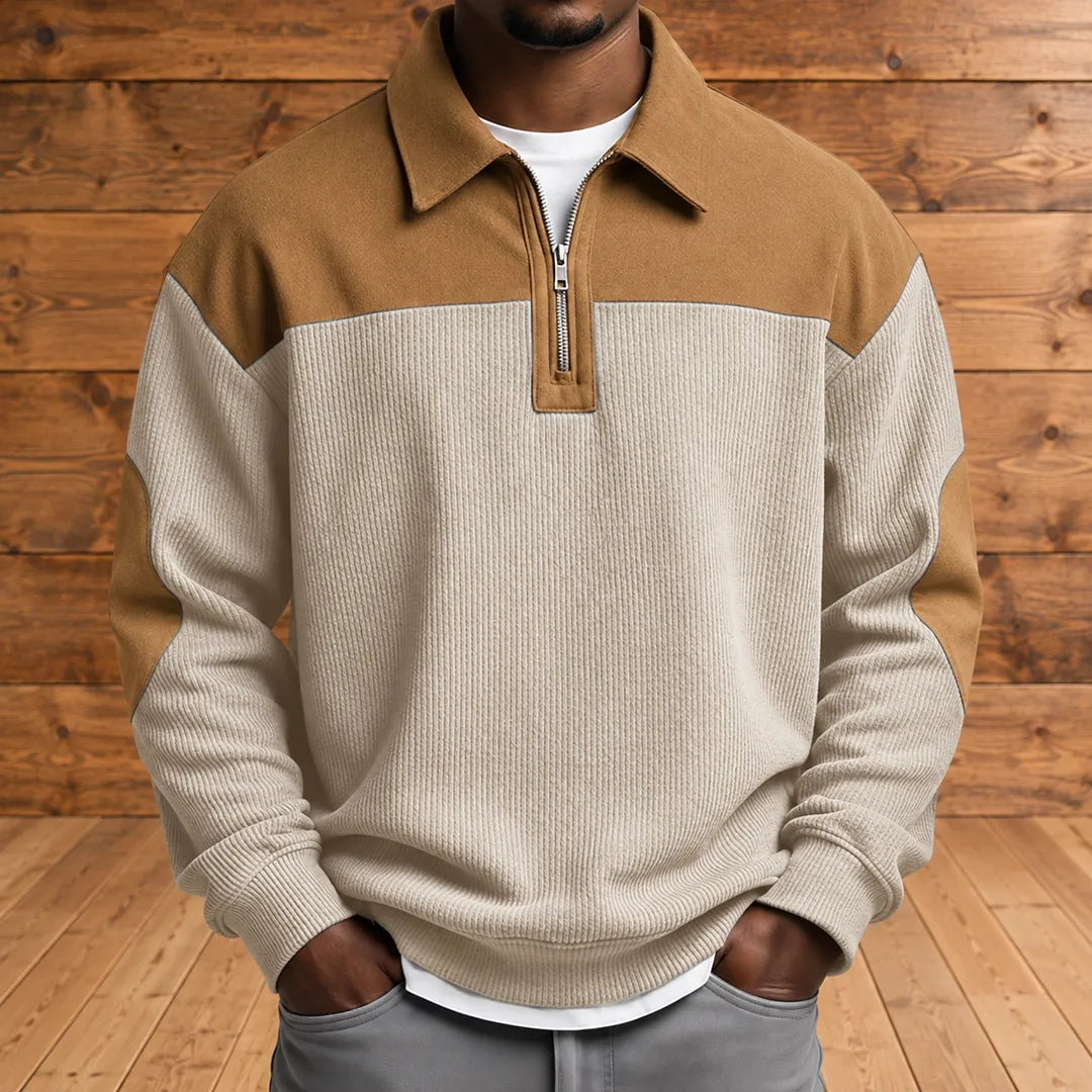 Brookfield Corduroy Quarter-Zip Pullover