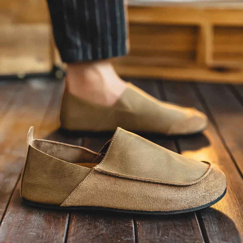 Harland Suede & Leather Slip-Ons