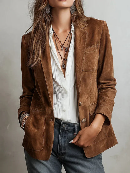 Cristina | Vintage Brown Blazer