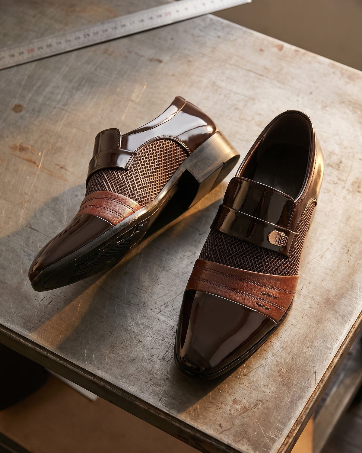 Gualtiero Faux Leather Dress Shoes