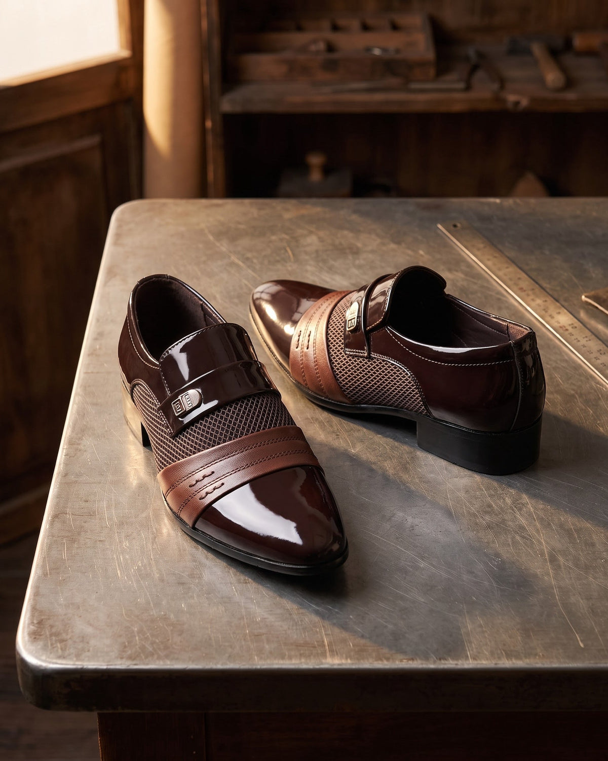 Gualtiero Faux Leather Dress Shoes