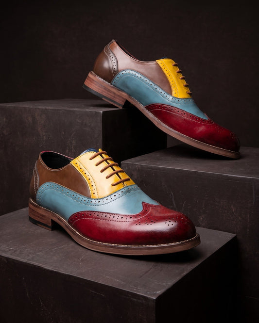 Leather Wingtip Brogue Oxford