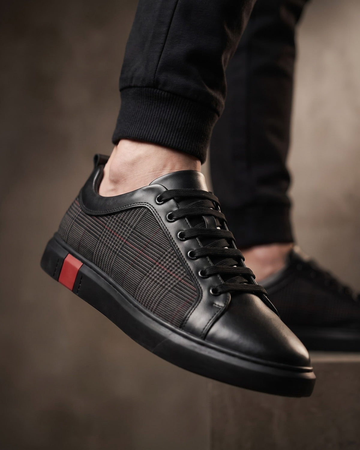 Faux Leather Sneaker