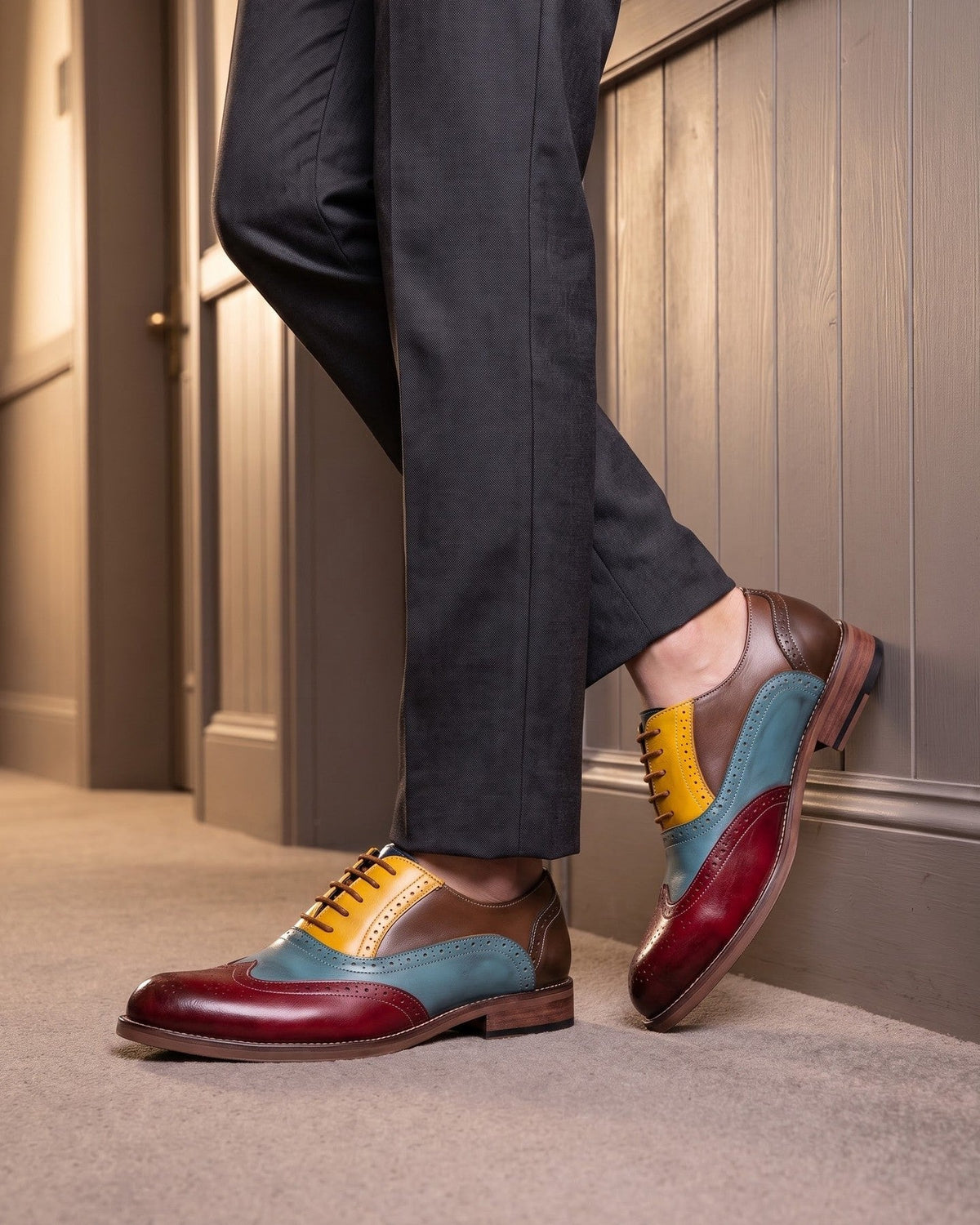 Leather Wingtip Brogue Oxford