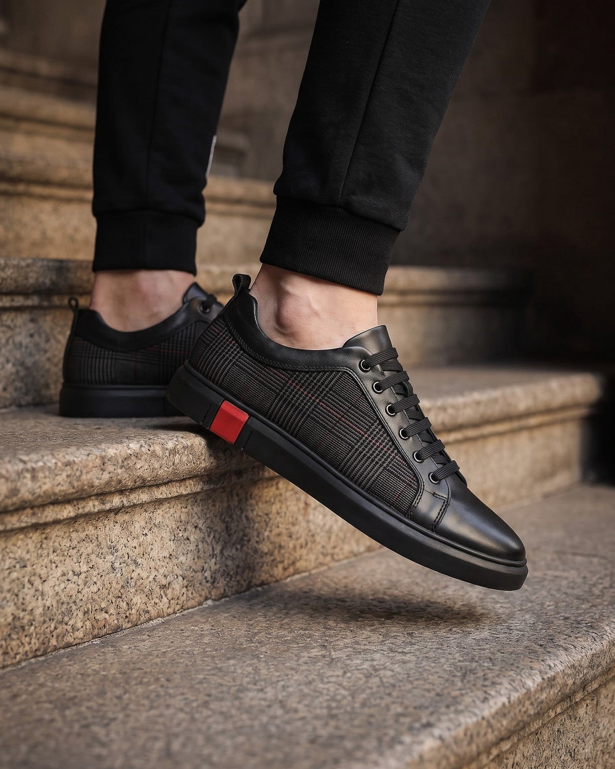Faux Leather Sneaker