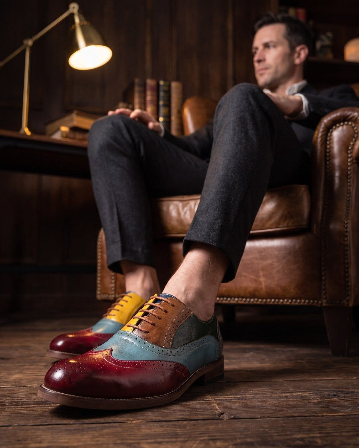 Leather Wingtip Brogue Oxford